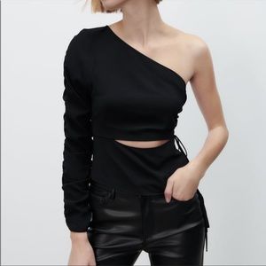 Zara One Shoulder Top